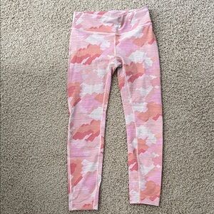 Outdoor Voices Pink Camouflage Leggings